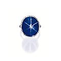 <b>Star</b> <b>sapphire</b>, <b>Sapphire</b> and diamond ring