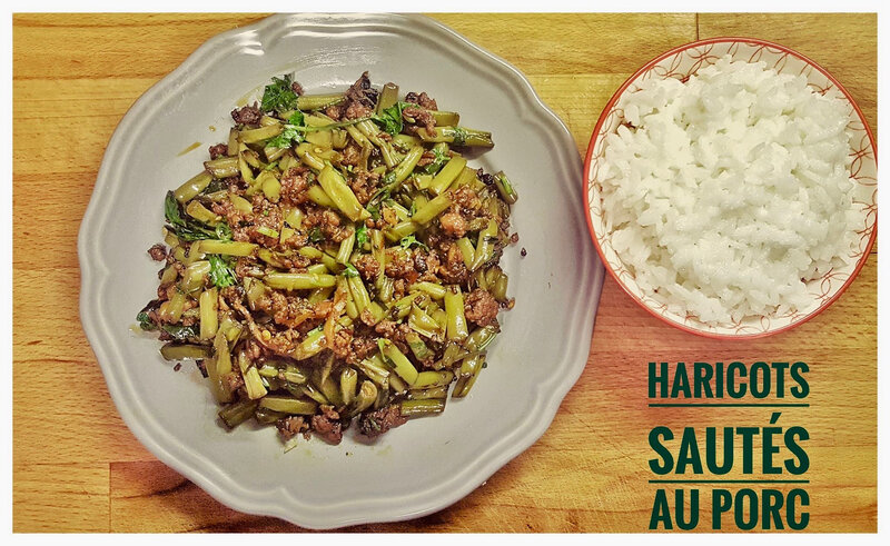 haricots sautes porc