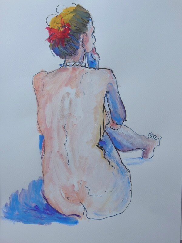 dessin de nus femme homme