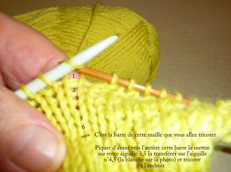comment prendre la maille pour faire le point fantaisie