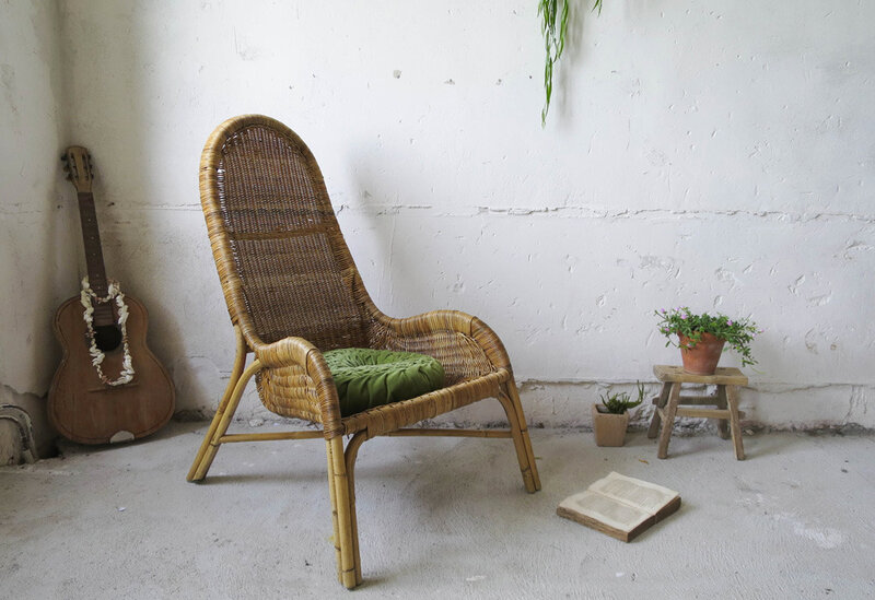 fauteuil-rotin-tresse-vintage-lovmint