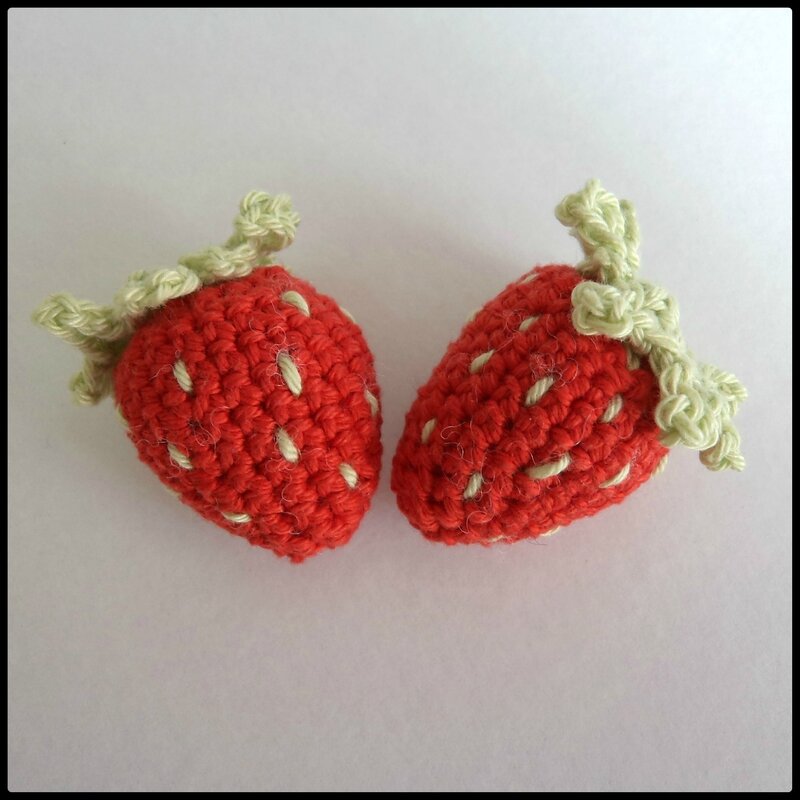 Le petit marché au crochet fraises Cam&Drey bricolent