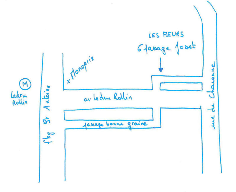 LE PLAN POUR VENIR A LA NOUVELLE BOUTIQUE