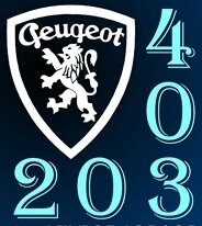 LOGO CLUB PEUGEOT 403_203 FC 50kbleu