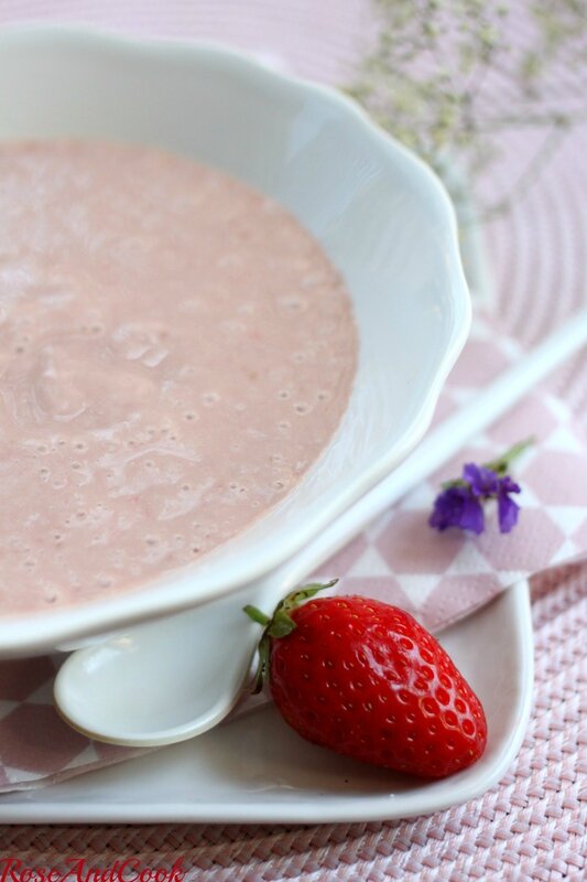 Recette soupe de fraises