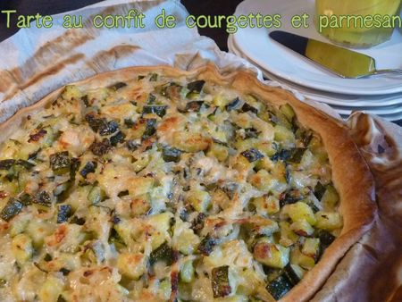 Tarte au confit de courgettes et parmesan2