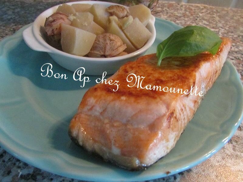 Châtaignes et son saumon 012