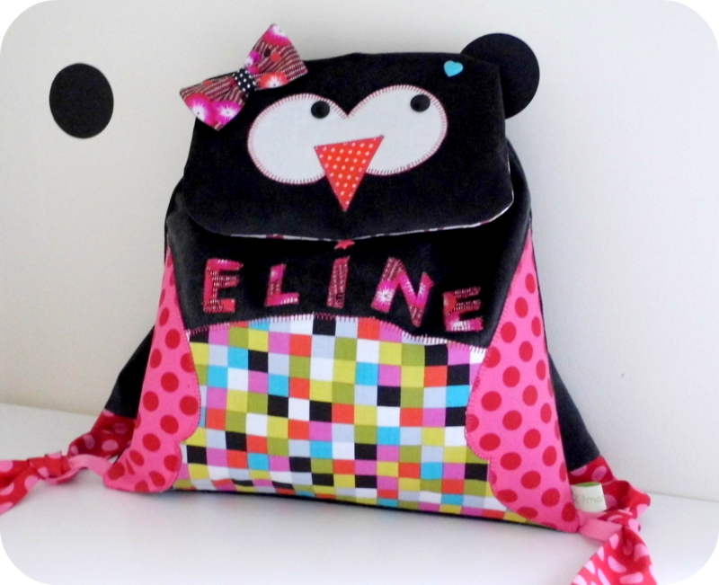 Sac maternelle Hibou Eline