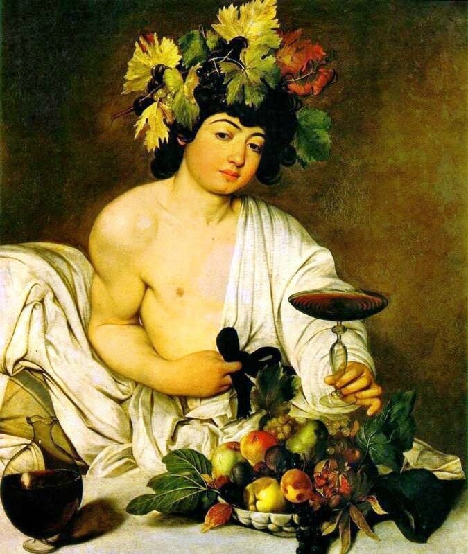 Caravaggio Bacchus jeune 1596