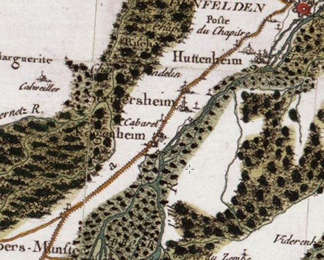 Carte de Cassini Kgenheim