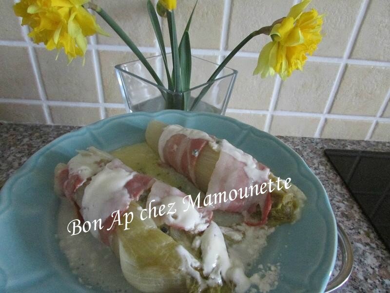 Endives lardées au roquefort 010
