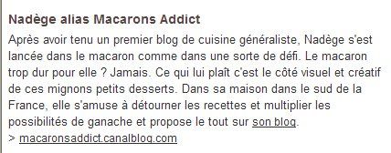 un article sur le site "côté maison" pour macarons addict recettes un article sur le site "côté maison" pour macarons addict