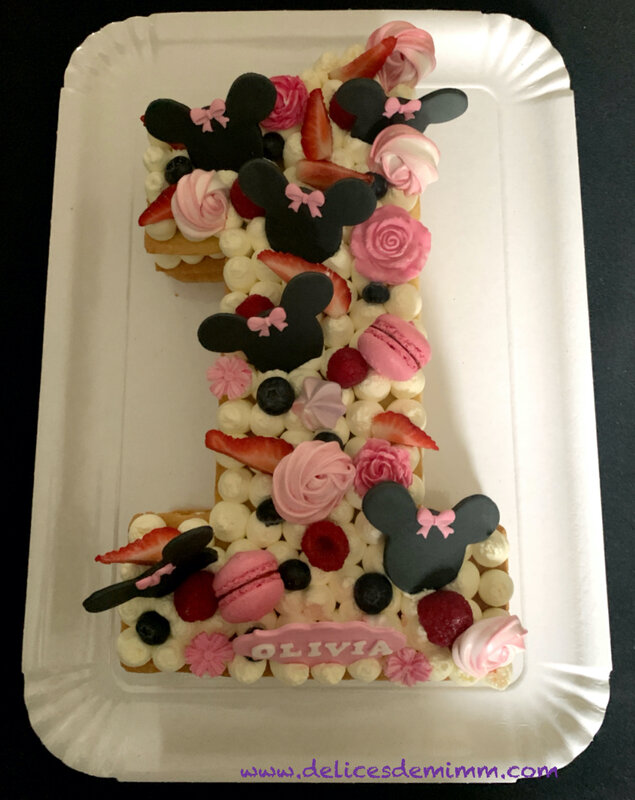 Number Cake Minnie 1 Olivia