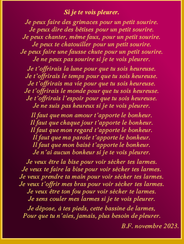 Si je te vois pleurer p11 L3 m45