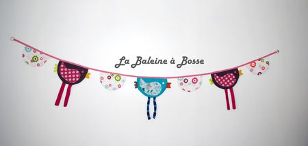 guirlande fanion poulette multicolore