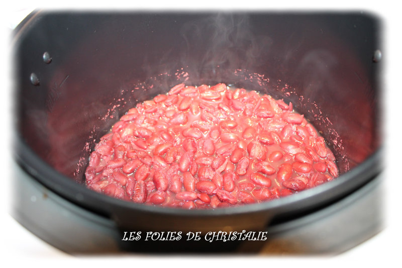 Cuisson des haricots rouges au Cookéo Les folies de Christalie ou quand la cuisine devient