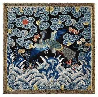 an_embroidered_satin_civil_officials_rank_badge_of_a_peacock_buzi_19th_d5477064h