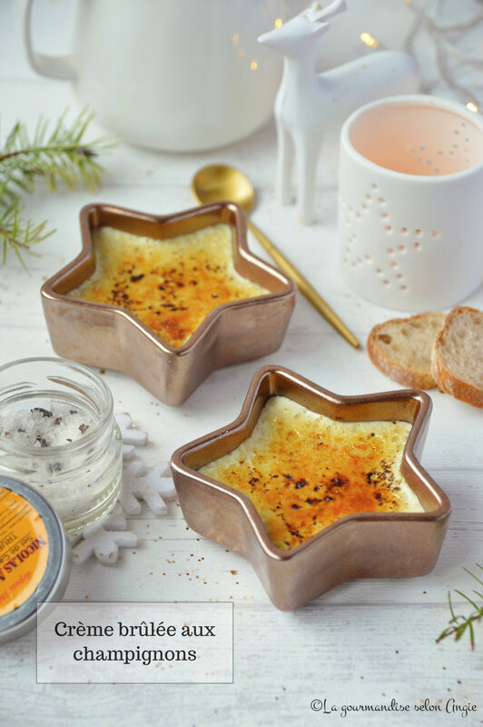 creme brulée vegan sans gluten salée aux champignons Noël (1)