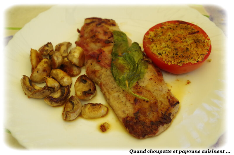 escalope de veau à la pancetta et sauge-9853