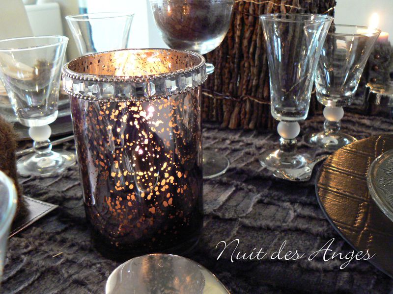 Nuit des anges décoratrice de mariage décoration de table marron chocolat 015