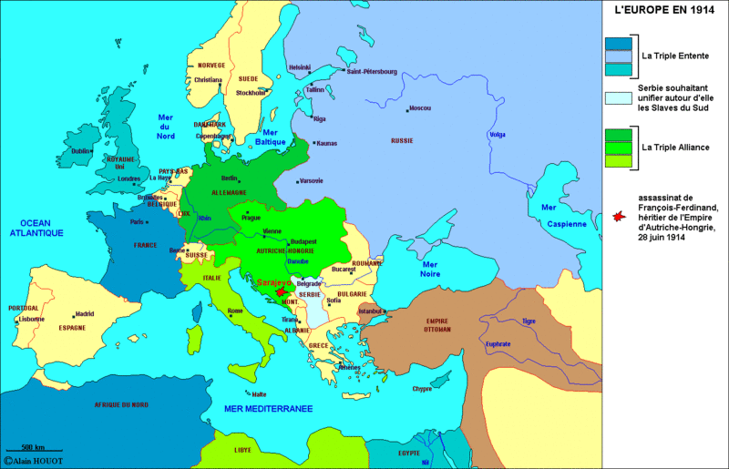 L'Europe en 1914