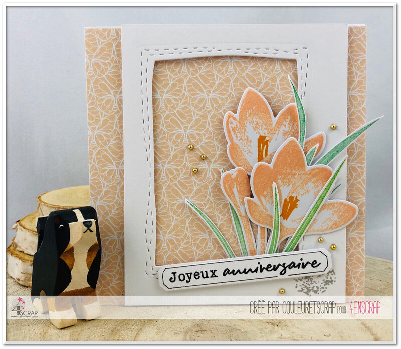 Couleuretscrap_pour_4enscrap_J33_printemps_carte_crocus