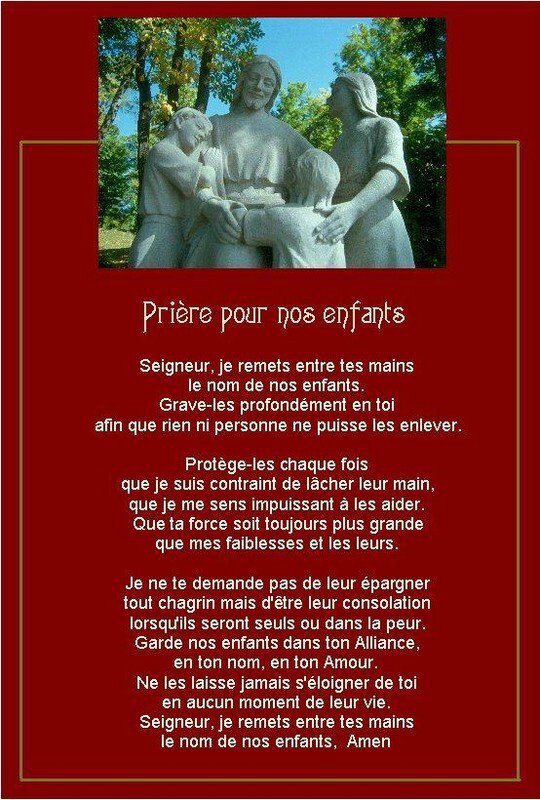 Prière pour nos enfants