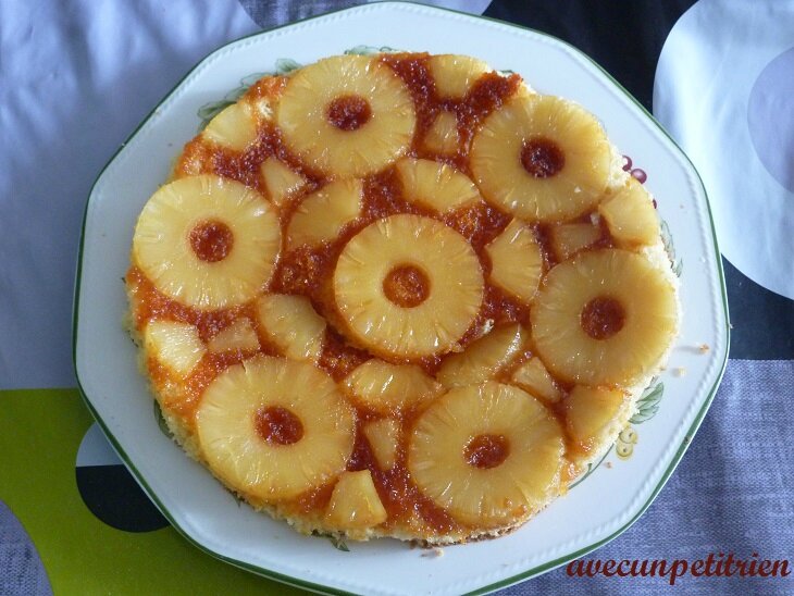 gâteau à l'ananas