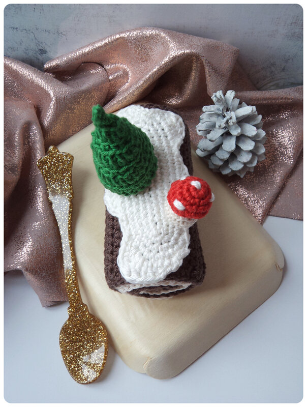 buche de Noel au crochet Cam&Drey bricolent