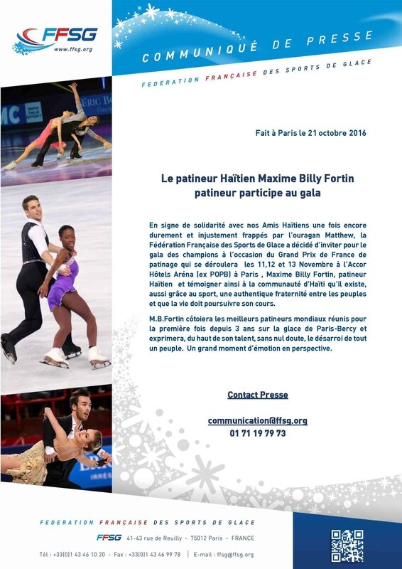 CP-Maxime Billy Fortin patineur Haïtien