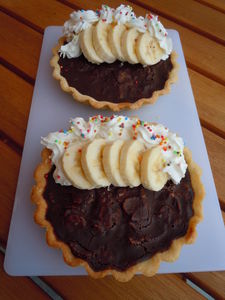 tarte chocolat banane