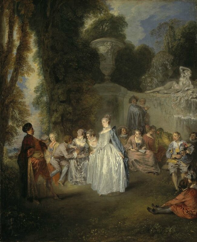 Jean-Antoine Watteau, Fêtes Vénitiennes, 1718 - 1719