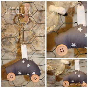 porte clef tissu