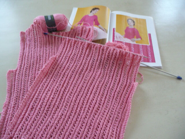 Quelques points de tricot avec des jetés - La Malle aux Mille Mailles