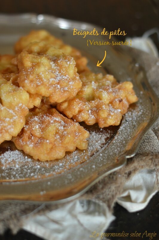 beignets de pâtes sucrés