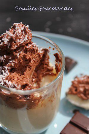 Crème coco et chantilly chocolat -Bouilles Gourmandes