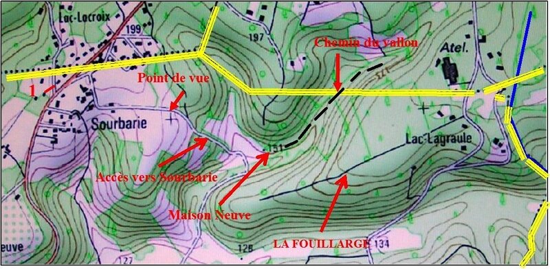 carte Maison Neuve de Sourbarie