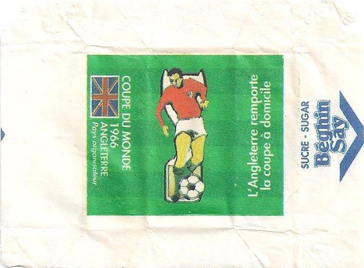 Emballage de sucre CM Football Angleterre 1966