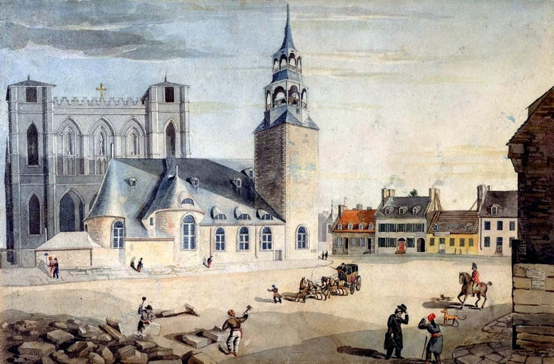 notre dame de Montréal vers 1828 z