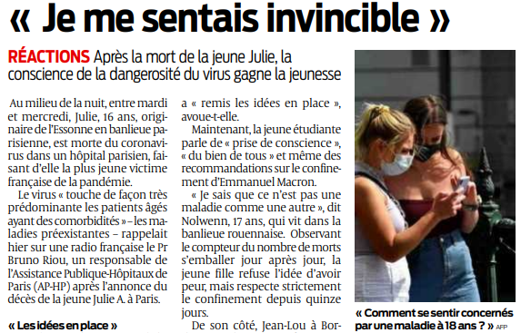 2020 03 28 SO Je me sentais invincible