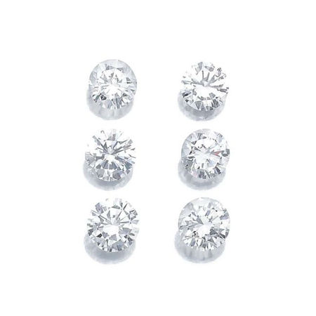 Attractive pair of diamond pendent earrings