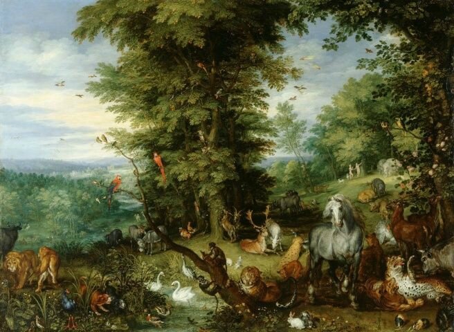 Jan Brueghel the Elder (Brussels 1568-Antwerp 1625), Adam and Eve in the Garden of Eden