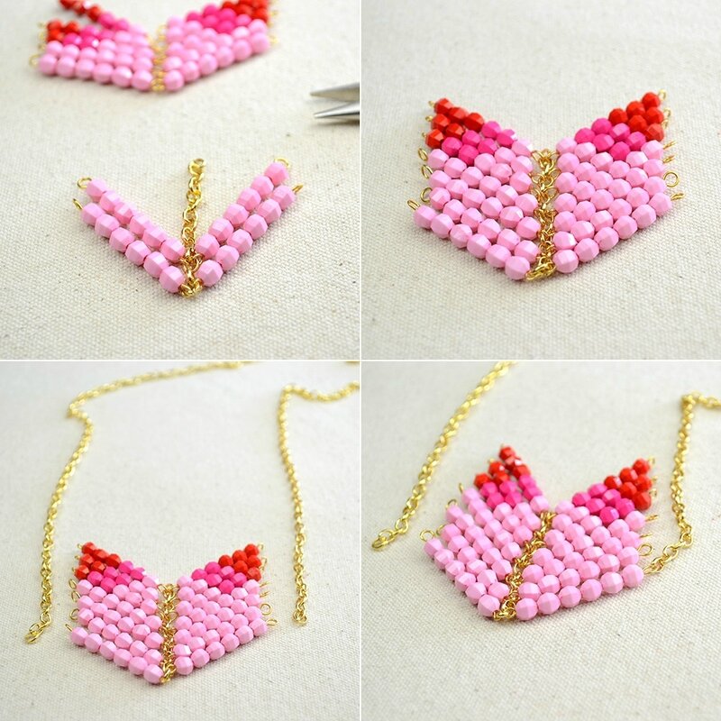 Acrylic-Bead-chevron-Pendant-Necklace-3