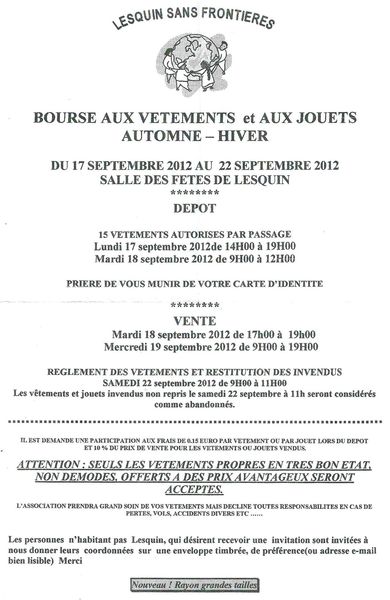 LSF bourse aux vêtements 09 2012