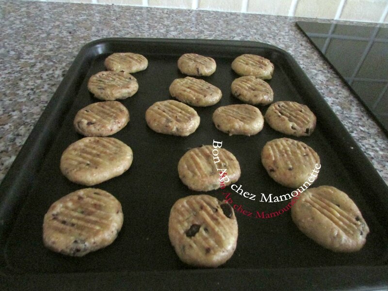 cookies au son d'avoine miel d'acacia et pépites de chocolat 008