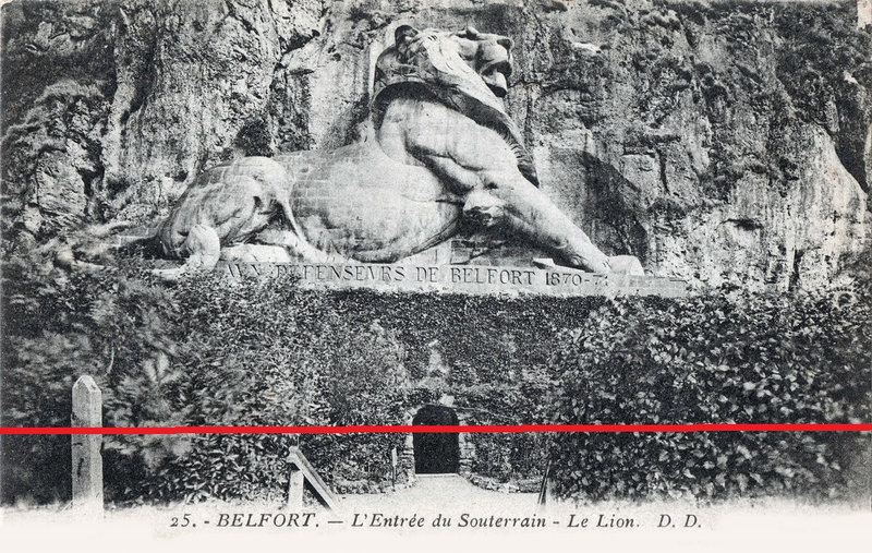 CPA Belfort Lion BF 1920-25 R0