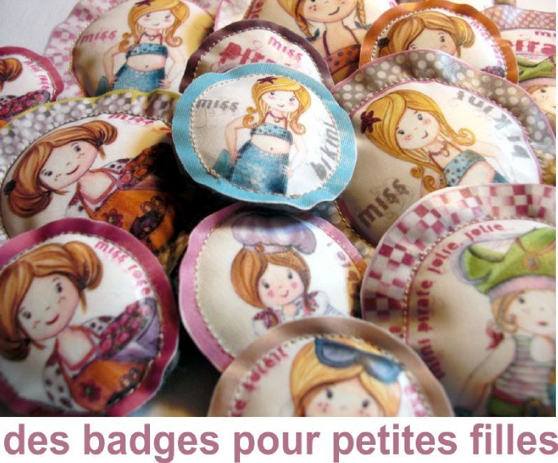 badges petites filles