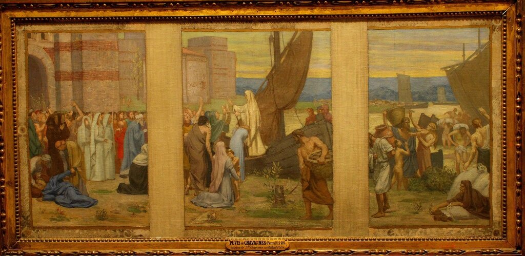 Puvis de Chavannes, Ste Geneviève ravitaillant Paris