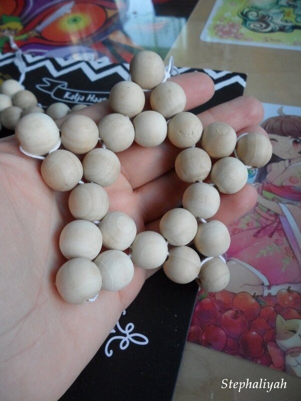 Etoiles perles en bois - 2