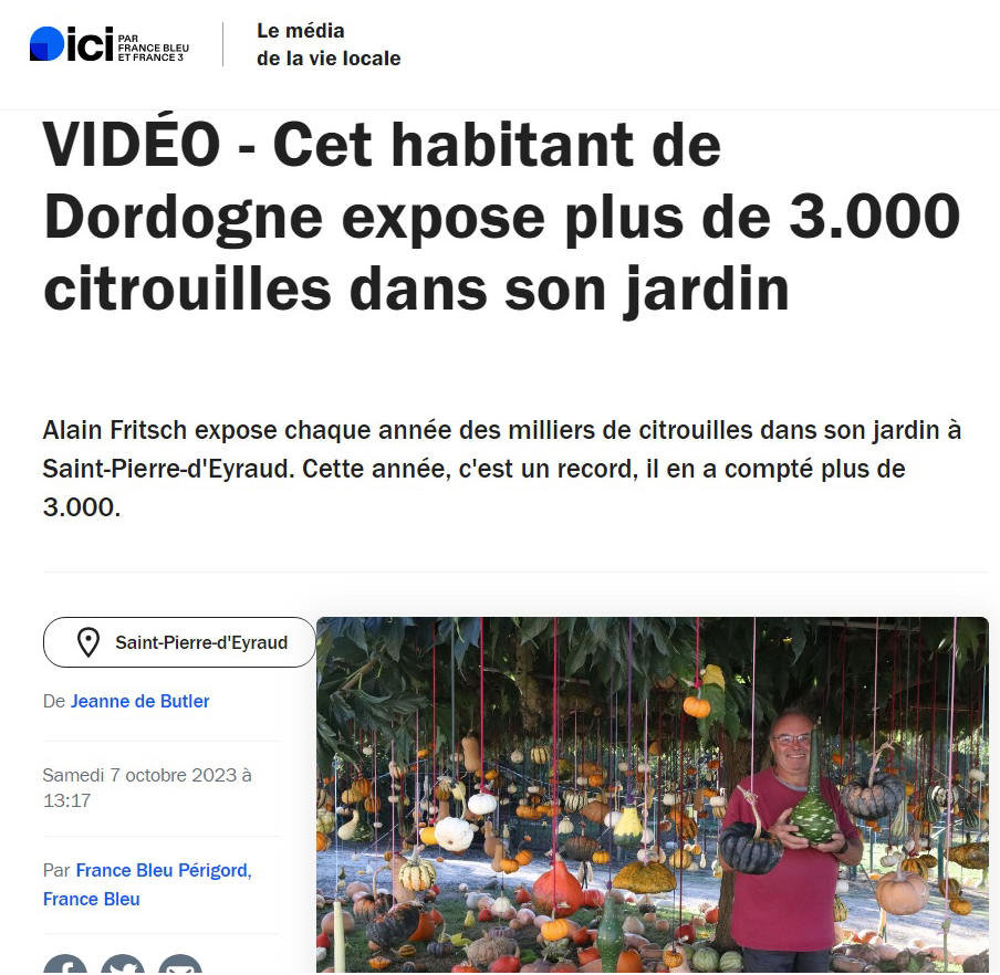 Citrouille m'était conté